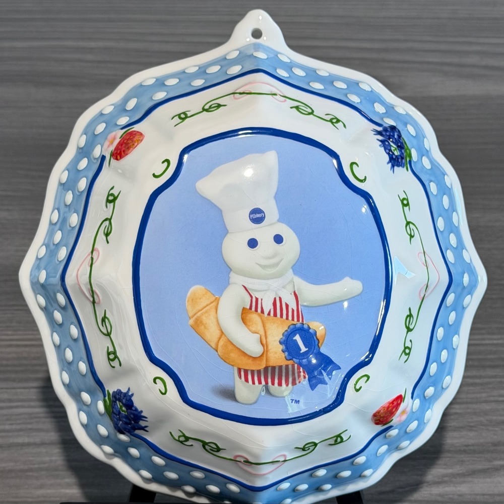 Pillsbury Doughboy Danbury Mint Ceramic Kitchen Mold Wall Hanging Decor 2004